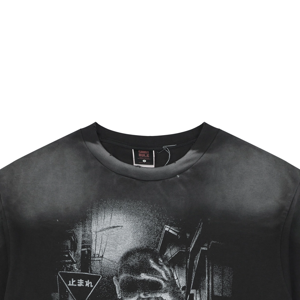 Saint Michael × Santastic! × GEEKS RULE Vintage Anime Graphic T-Shirt