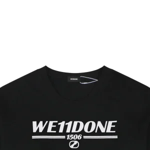 We11done 1506 Logo Print T-Shirt Black