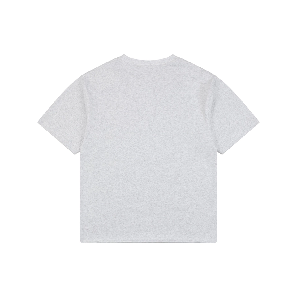We11done 1506 Logo Print T-Shirt Grey Back view