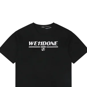 We11done 1506 Logo Print T-Shirt Black