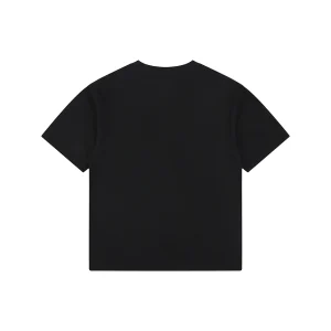 We11done 1506 Logo Print T-Shirt Black back view