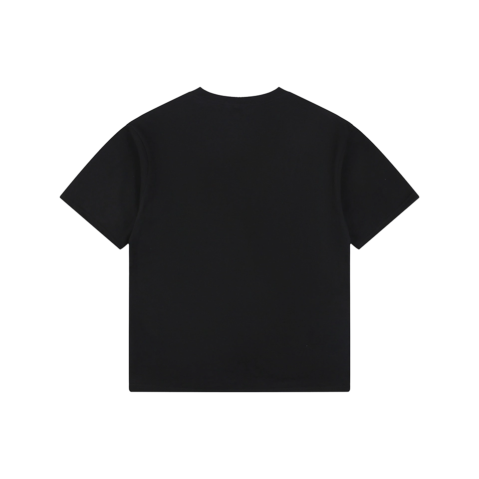 We11done 1506 Logo Print T-Shirt Black back view