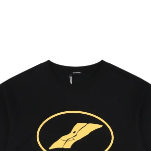 We11done Circle Logo Graphic T-Shirt Black