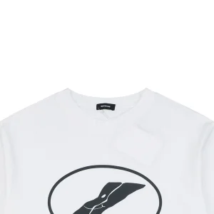 We11done Circle Logo Graphic T-Shirt White