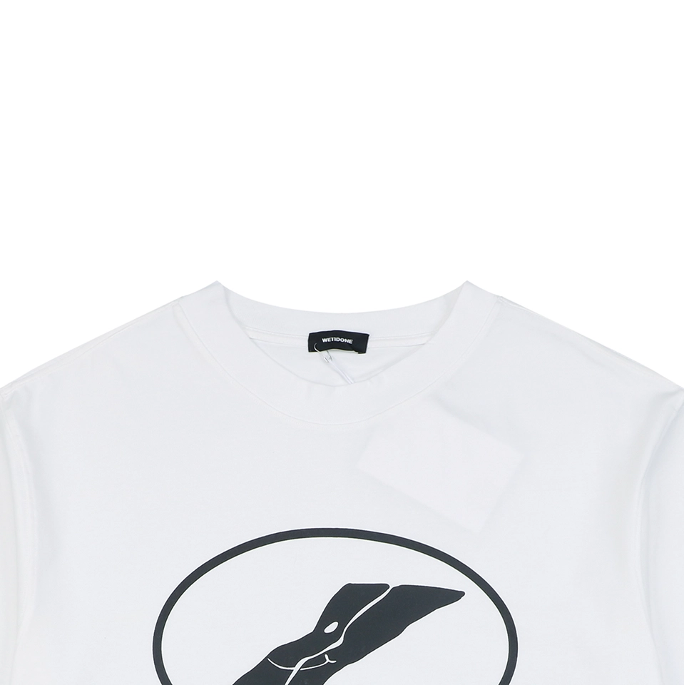 We11done Circle Logo Graphic T-Shirt White