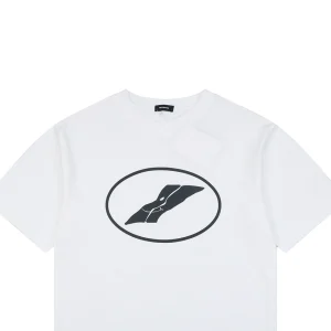 We11done Circle Logo Graphic T-Shirt White
