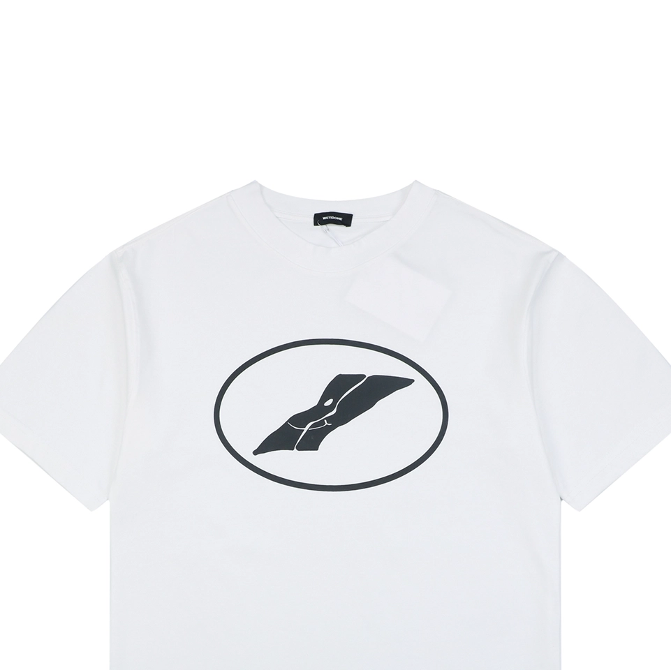 We11done Circle Logo Graphic T-Shirt White