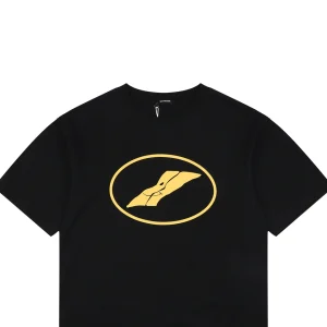 We11done Circle Logo Graphic T-Shirt Black