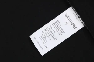 We11done Circle Logo Graphic T-Shirt Black Wash label