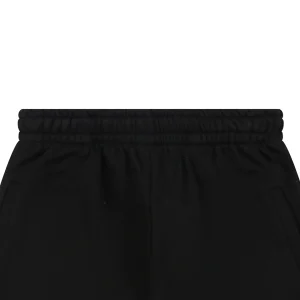 We11done Distressed W Logo Sweat Shorts Black