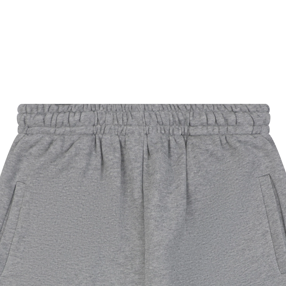 We11done Distressed W Logo Sweat Shorts Grey