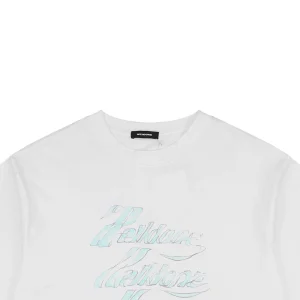 We11done Five-Line Script Logo T-Shirt White
