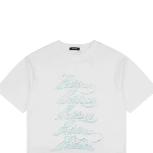 We11done Five-Line Script Logo T-Shirt White