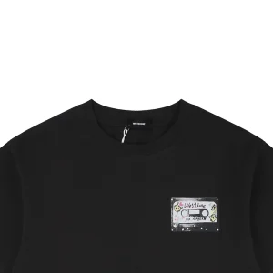 We11done Hand-Drawn Cassette Graphic T-Shirt Black