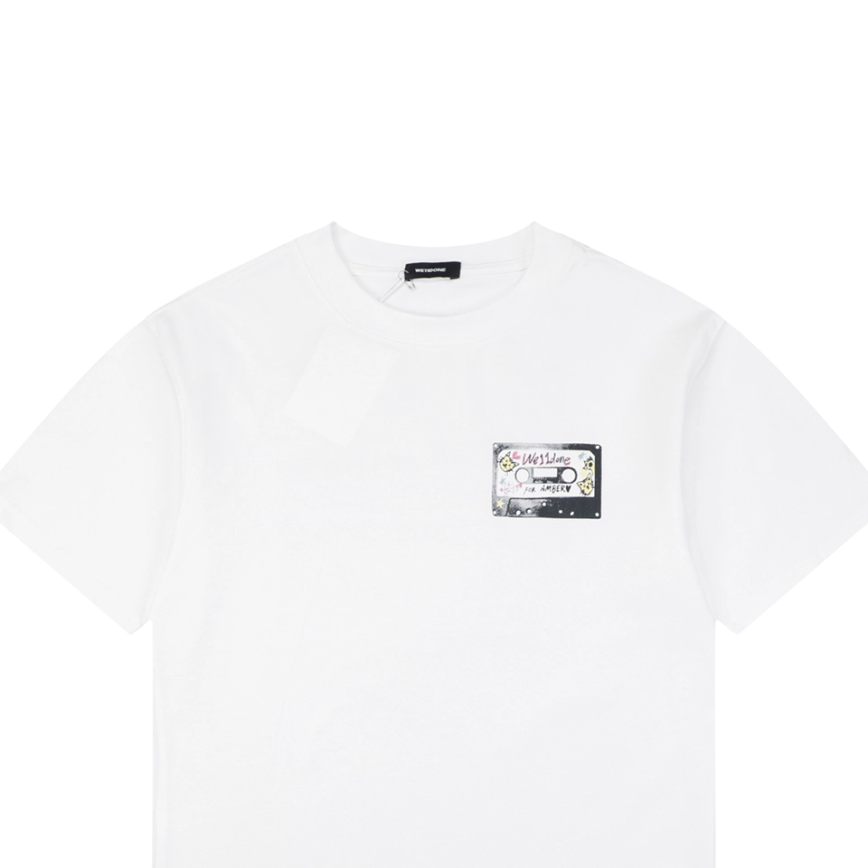 We11done Hand-Drawn Cassette Graphic T-Shirt White