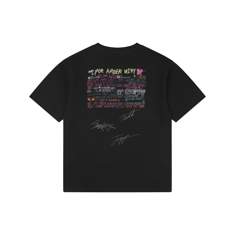 We11done Hand-Drawn Cassette Graphic T-Shirt Black Back view