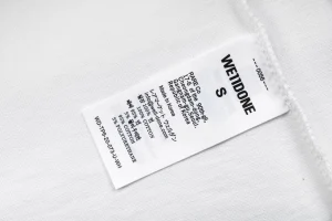 We11done Necklace Graphic T-Shirt White Wash label