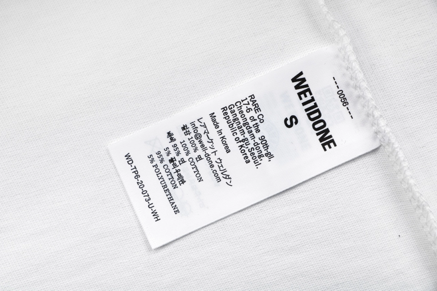 We11done Necklace Graphic T-Shirt White Wash label