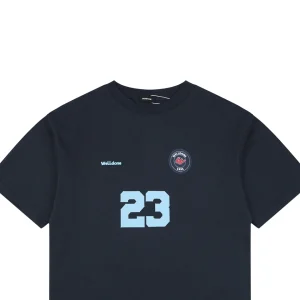 We11done Number 23 Graphic T-Shirt Navy
