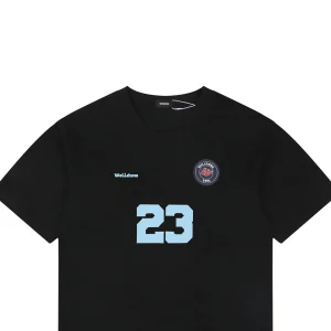 We11done Number 23 Graphic T-Shirt Black