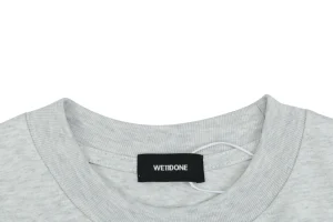 We11done Number 23 Graphic T-Shirt Grey Collar