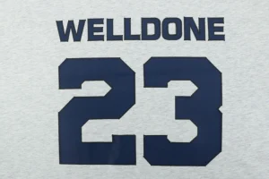 We11done Number 23 Graphic T-Shirt Grey Back Print