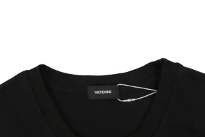 We11done Number 23 Graphic T-Shirt Black Collar