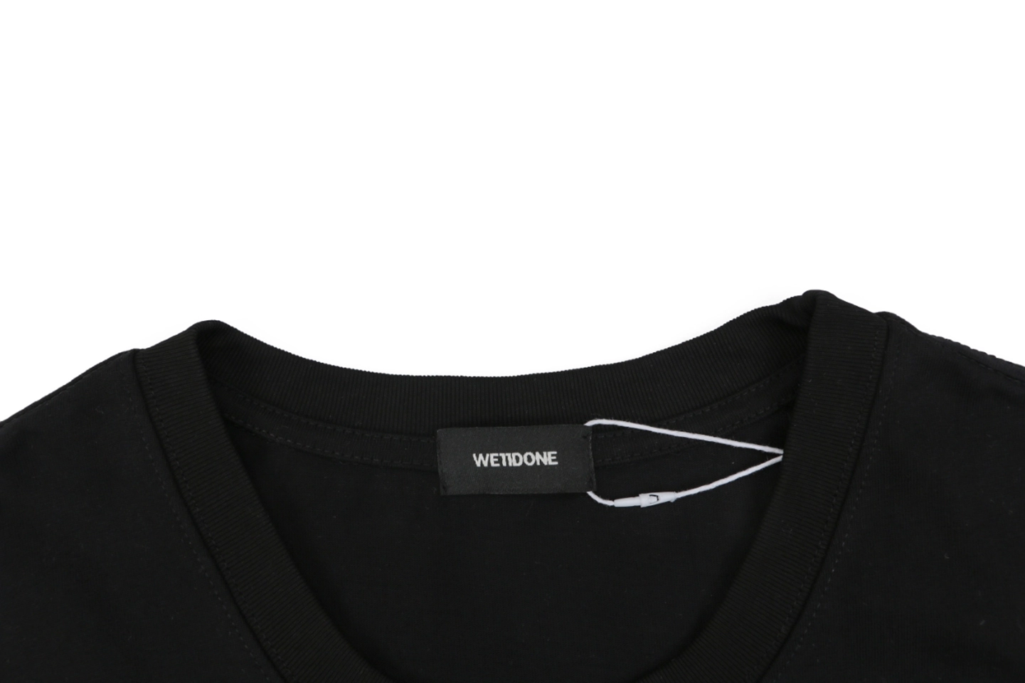 We11done Number 23 Graphic T-Shirt Black Collar