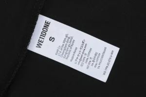 We11done Number 23 Graphic T-Shirt Black Wash label