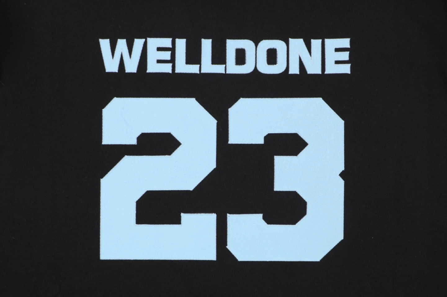 We11done Number 23 Graphic T-Shirt Black Back Print