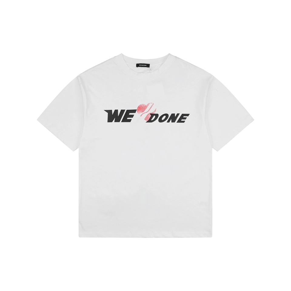 We11done Planet Spray Logo T-Shirt Front view