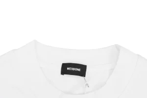 We11done Planet Spray Logo T-Shirt Collar