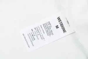 We11done Planet Spray Logo T-Shirt Wash label