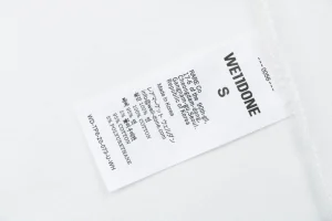 We11done Retro Tape Bear Graphic T-Shirt White Wash label
