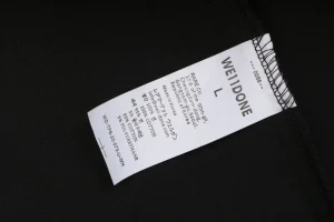 We11done Retro Tape Bear Graphic T-Shirt Black Wash label