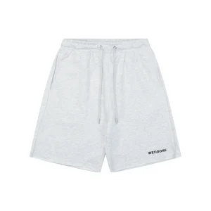 We11done Small Logo Sweat Shorts White Front view