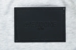We11done Small Logo Sweat Shorts White Brand label