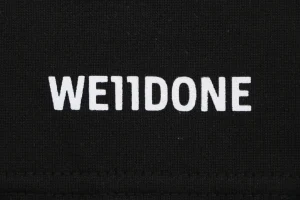 We11done Small Logo Sweat Shorts Black Brand