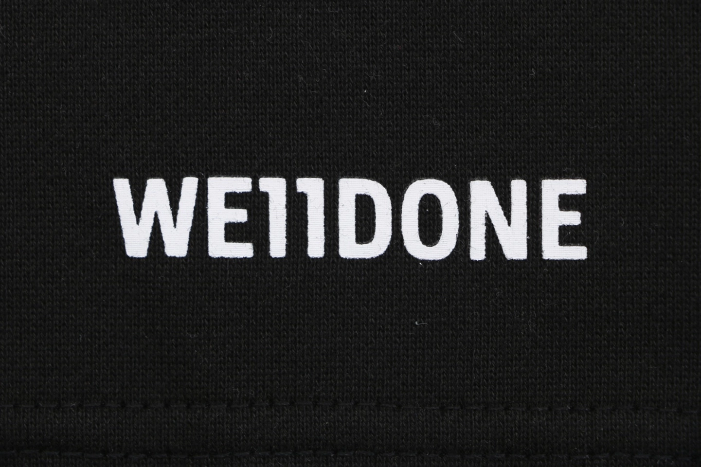 We11done Small Logo Sweat Shorts Black Brand