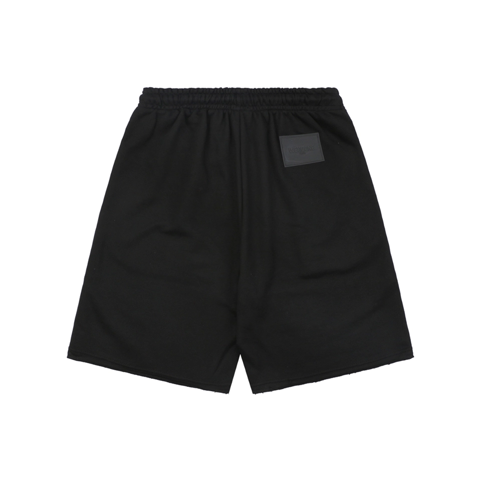 We11done Small Logo Sweat Shorts Black Back view