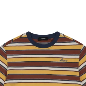 We11done Vintage Stripe Embroidered Heavyweight T-Shirt