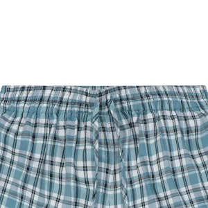 Acne Studios Blue Plaid Drawstring Shorts