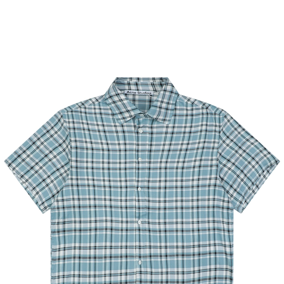 Acne Studios Blue Plaid T-Shirt