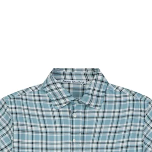 Acne Studios Blue Plaid T-Shirt