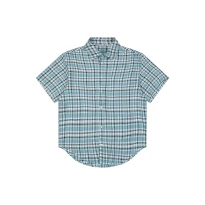 Acne Studios Blue Plaid T-Shirt Front view