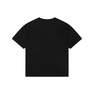 Acne Studios Embroidered Logo Patchwork T-Shirt Black Back view