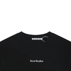 Acne Studios Embroidered Logo Patchwork T-Shirt Black
