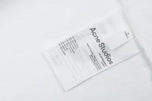 Acne Studios Embroidered Logo Patchwork T-Shirt White Wash label