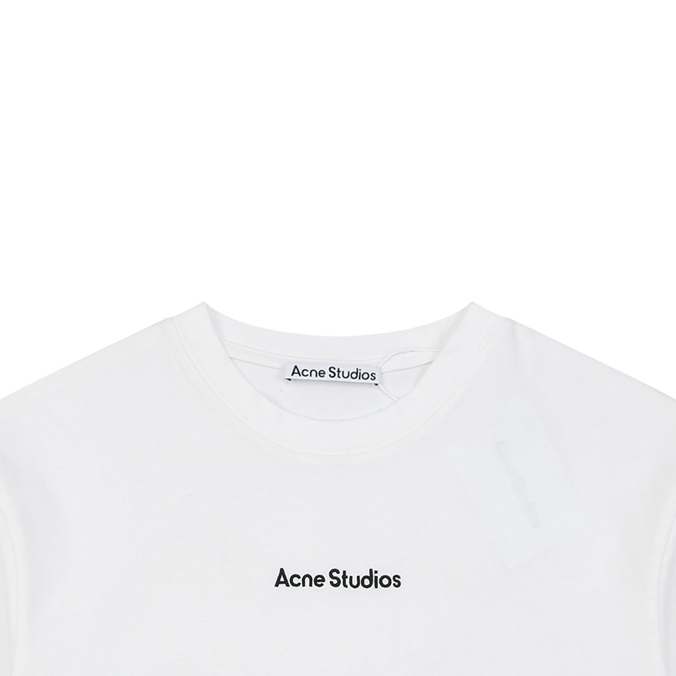 Acne Studios Embroidered Logo Patchwork T-Shirt White