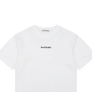 Acne Studios Embroidered Logo Patchwork T-Shirt White